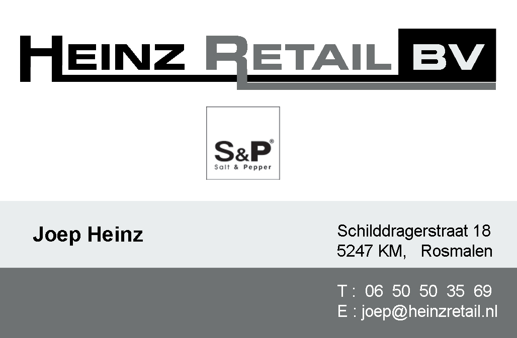 visitekaartje Heinz retail
